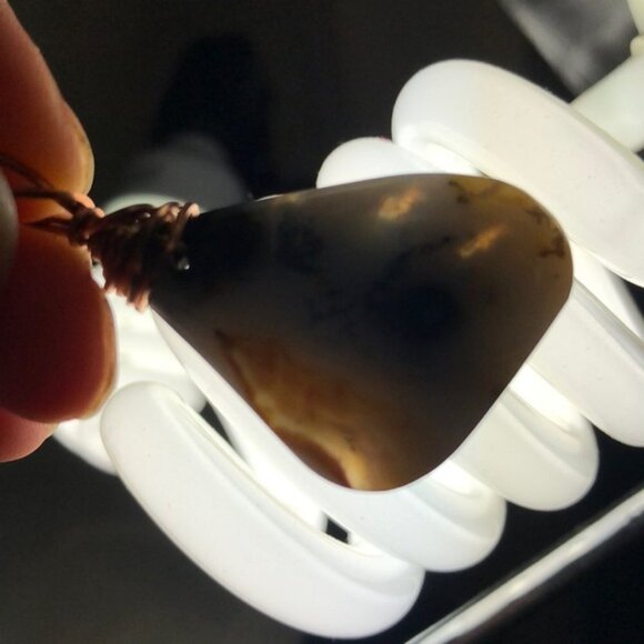 Rare Banded Agate Necklace Pendant - Picture 5 of 6